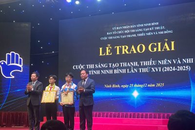 VINH DANH TÀI NĂNG TẠI CUỘC THI SÁNG TẠO THANH THIẾU NIÊN VÀ NHI ĐỒNG TỈNH NINH BÌNH LẦN THỨ XVI (2024-2025)
